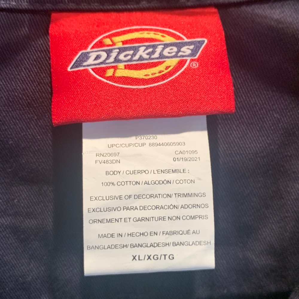 Dickies Dark Blue Jumpsuit - Picture 2 of 4